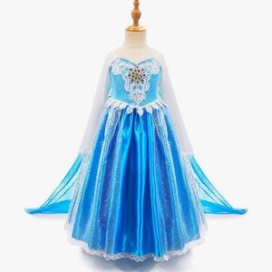 "Enchanting Inspired Ice Princess Elsa Dress for Girls With Accessories"